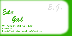 ede gal business card
