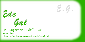 ede gal business card